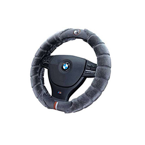 宝马方向盘套冬季新款短毛绒